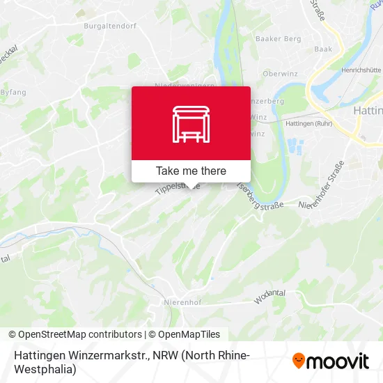 Карта Hattingen Winzermarkstr.