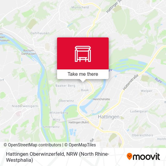 Hattingen Oberwinzerfeld map