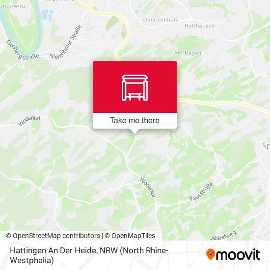 Карта Hattingen An Der Heide