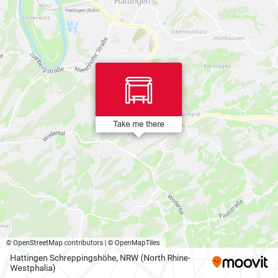 Hattingen Schreppingshöhe map