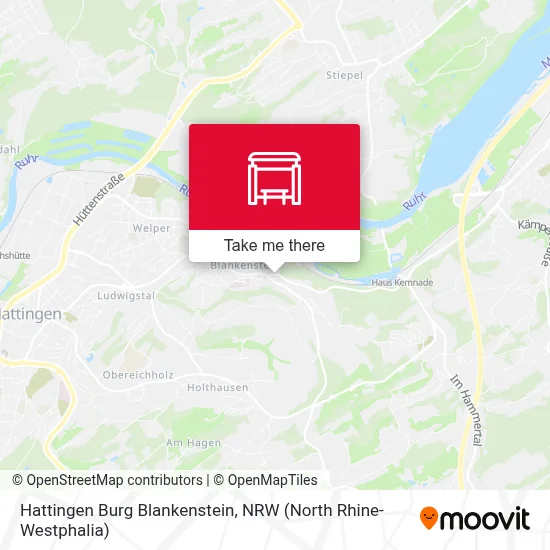 Hattingen Burg Blankenstein map