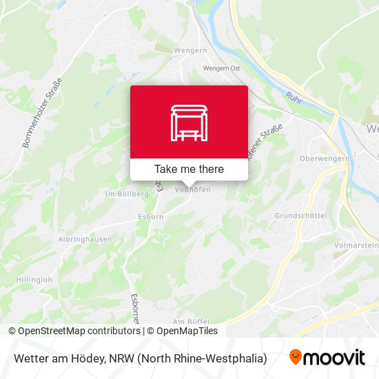 Wetter am Hödey map