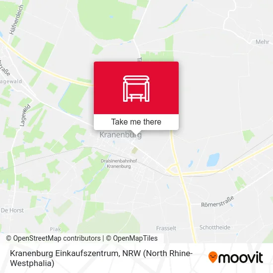 Карта Kranenburg Einkaufszentrum