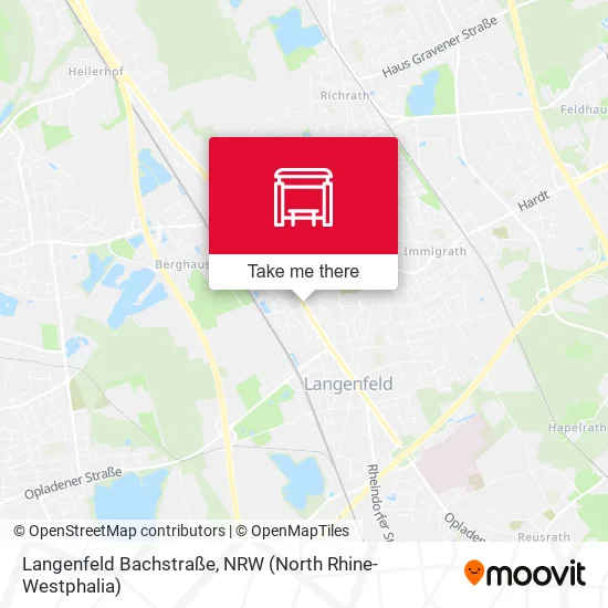 Карта Langenfeld Bachstraße