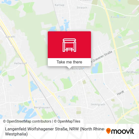 Карта Langenfeld Wolfshagener Straße