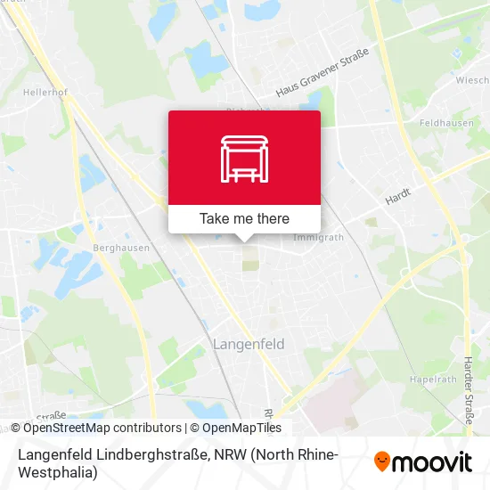 Карта Langenfeld Lindberghstraße