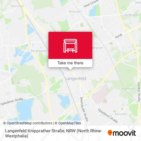 Карта Langenfeld Knipprather Straße