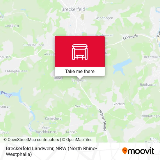 Breckerfeld Landwehr map