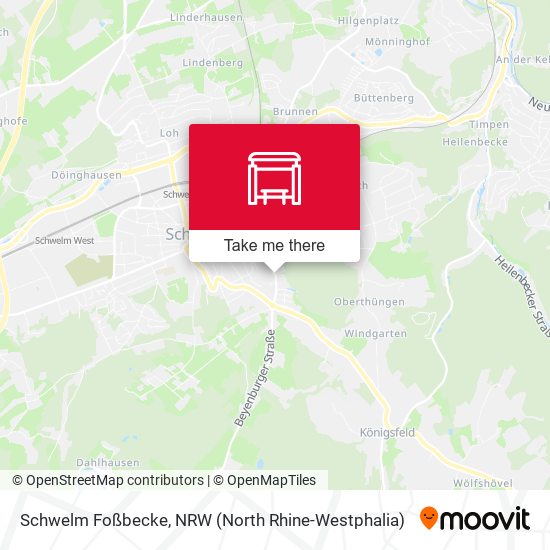 Schwelm Foßbecke map