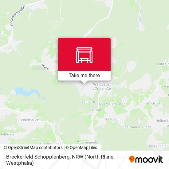 Карта Breckerfeld Schöpplenberg