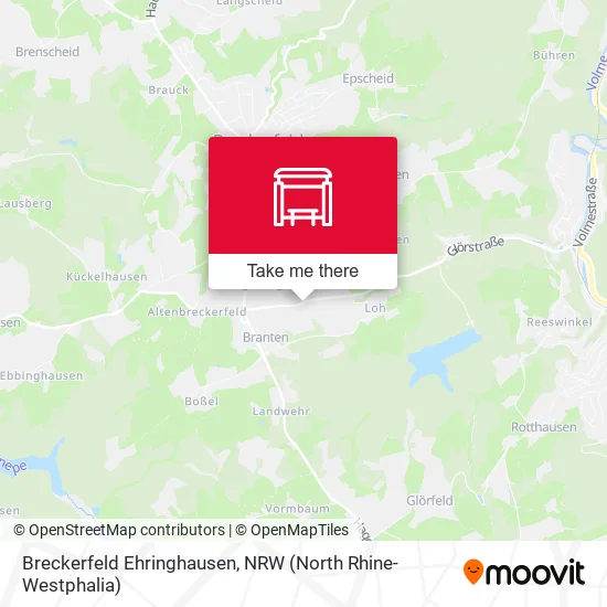 Карта Breckerfeld Ehringhausen