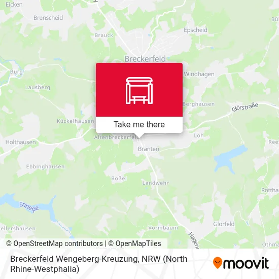 Breckerfeld Wengeberg-Kreuzung map