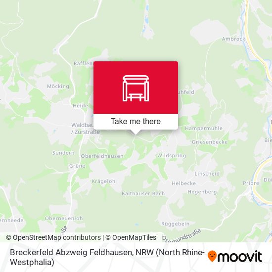Breckerfeld Abzweig Feldhausen map