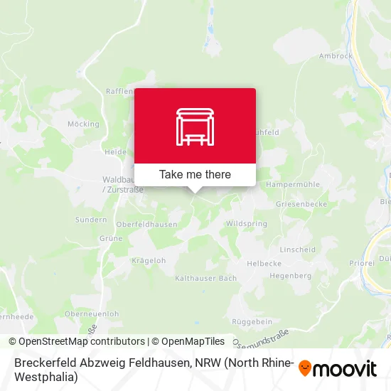 Карта Breckerfeld Abzweig Feldhausen