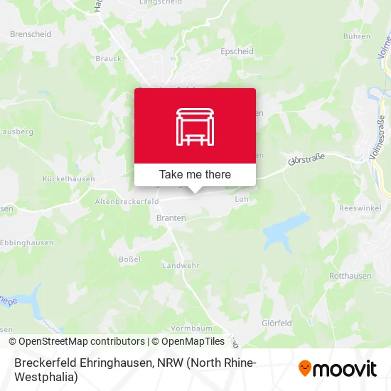 Карта Breckerfeld Ehringhausen