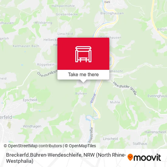 Карта Breckerfd.Bühren-Wendeschleife