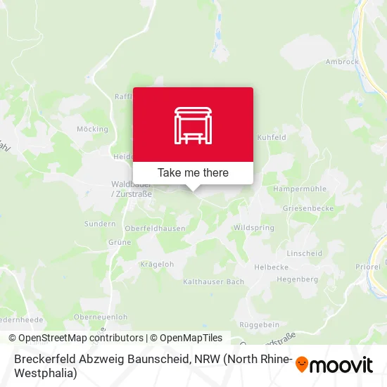 Карта Breckerfeld Abzweig Baunscheid