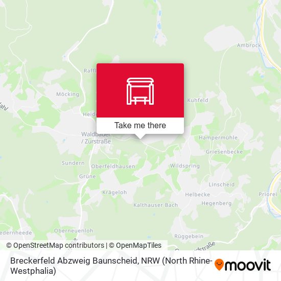 Карта Breckerfeld Abzweig Baunscheid