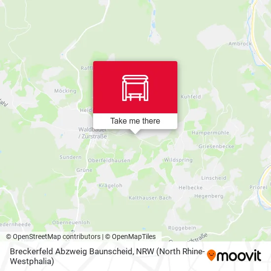 Карта Breckerfeld Abzweig Baunscheid