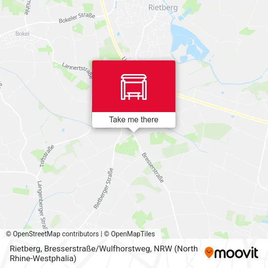 Карта Rietberg, Bresserstraße / Wulfhorstweg