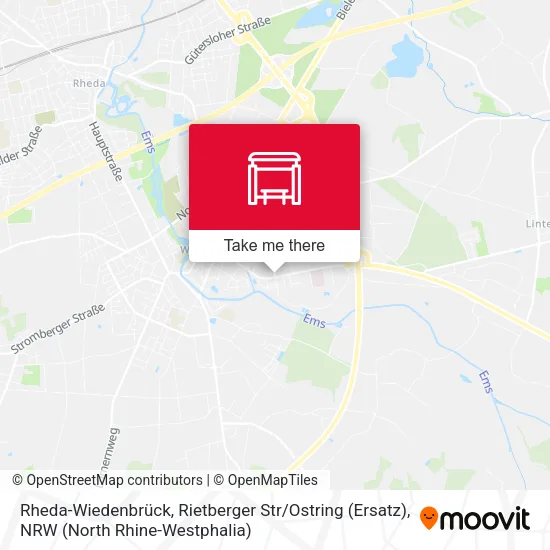 Карта Rheda-Wiedenbrück, Rietberger Str / Ostring (Ersatz)