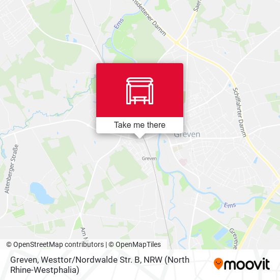 Карта Greven, Westtor / Nordwalde Str. B