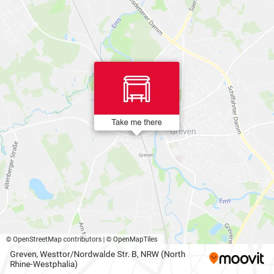 Карта Greven, Westtor / Nordwalde Str. B