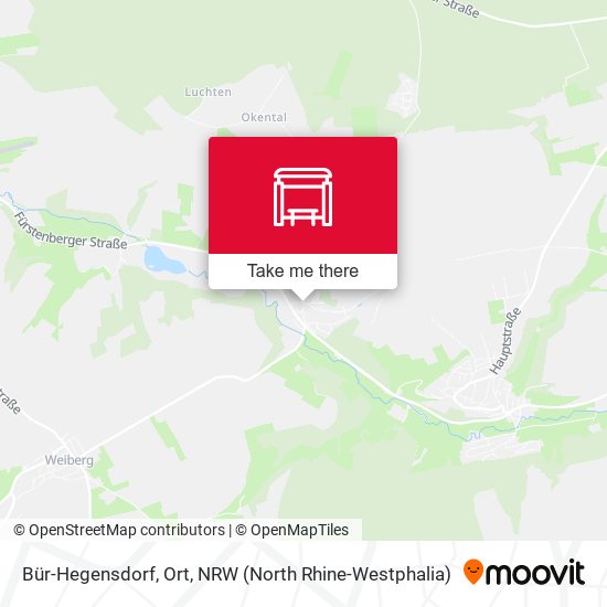 Bür-Hegensdorf, Ort map