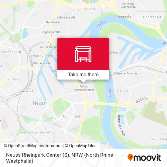 Neuss Rheinpark Center (S) map