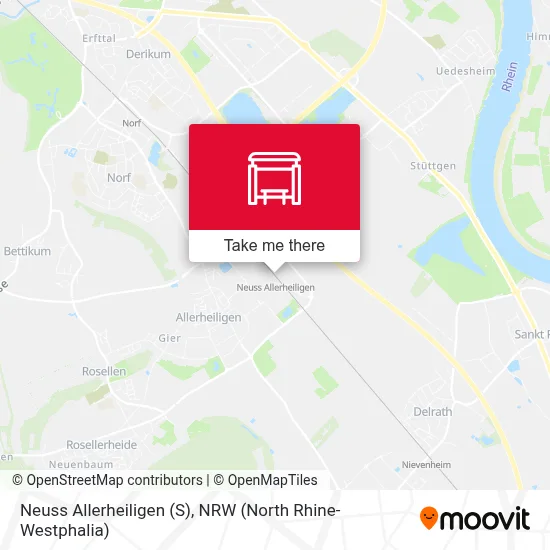 Neuss Allerheiligen (S) map