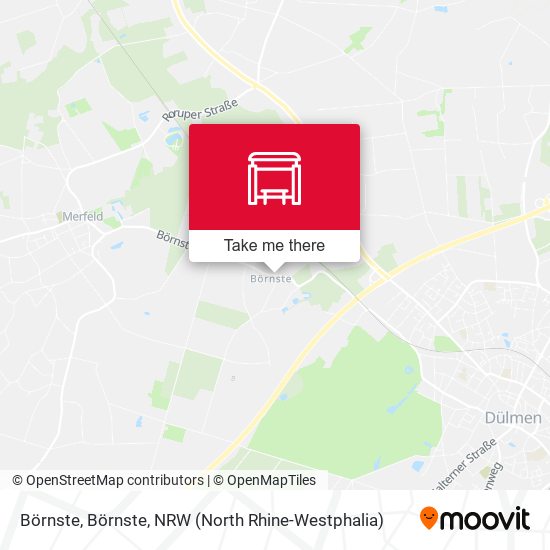 Börnste, Börnste map