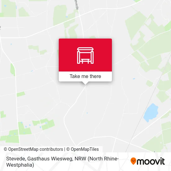 Stevede, Gasthaus Wiesweg map