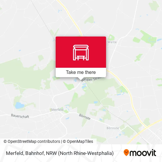 Карта Merfeld, Bahnhof