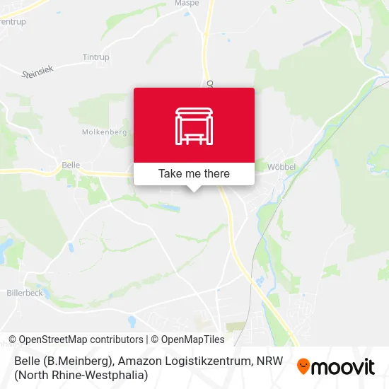 Карта Belle (B.Meinberg), Amazon Logistikzentrum