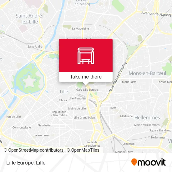 Lille Europe map