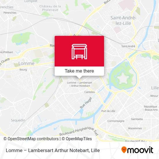Lomme – Lambersart Arthur Notebart map