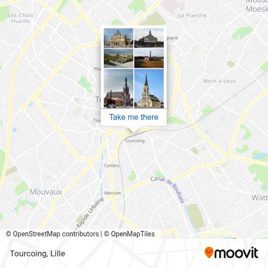 Tourcoing map