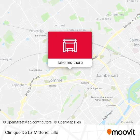 Clinique De La Mitterie map