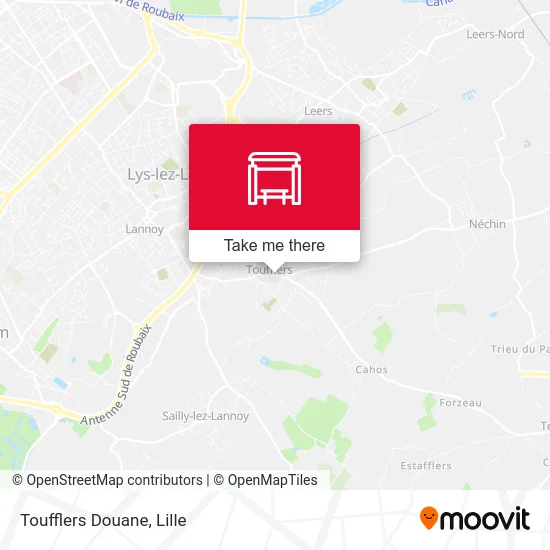 Toufflers Douane map