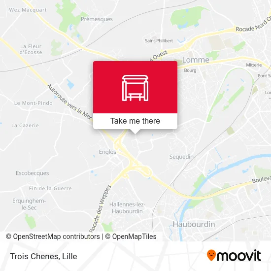 Trois Chenes map