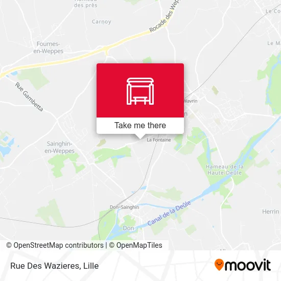 Rue Des Wazieres map