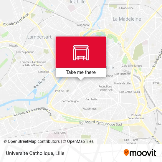 Universite Catholique map