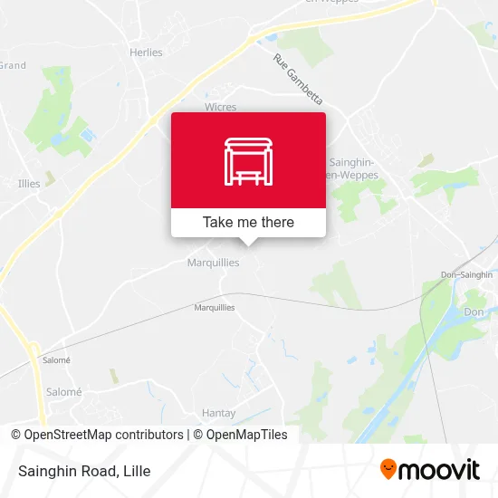 Route De Sainghin map