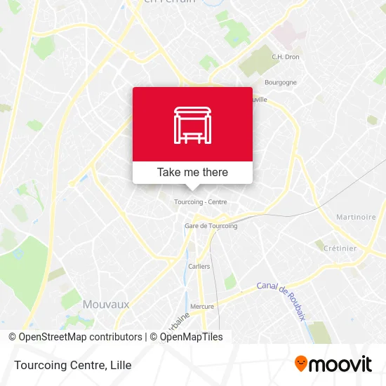Tourcoing Centre map