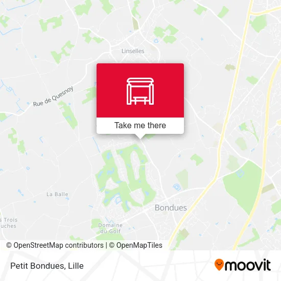 Petit Bondues map