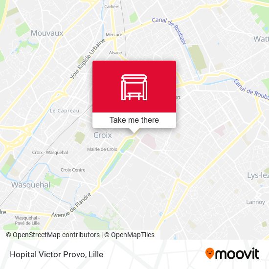 Hopital Victor Provo map