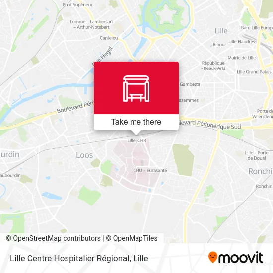 Lille Centre Hospitalier Régional map