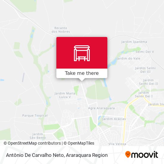Antônio De Carvalho Neto map