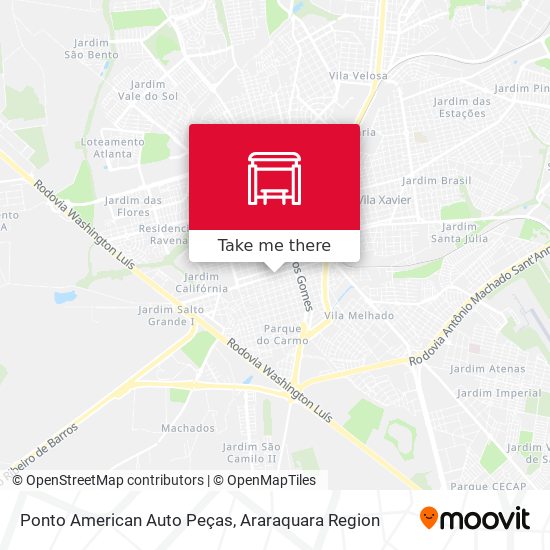 Mapa Ponto American Auto Peças