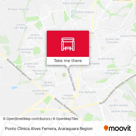 Mapa Ponto Clinica Alves Ferreira